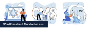 WordPress baut Marktanteil aus