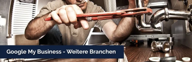 Google My Business - Weitere Branchen