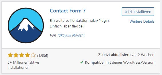 Contact Form 7 - WordPress Kontaktformular Plugin