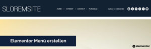 Elementor Menü erstellen und einbinden - So geht's