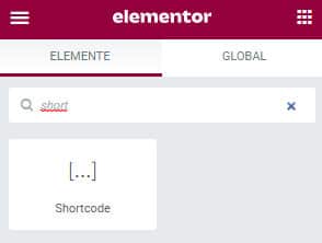 Elementor Shortcode Widget