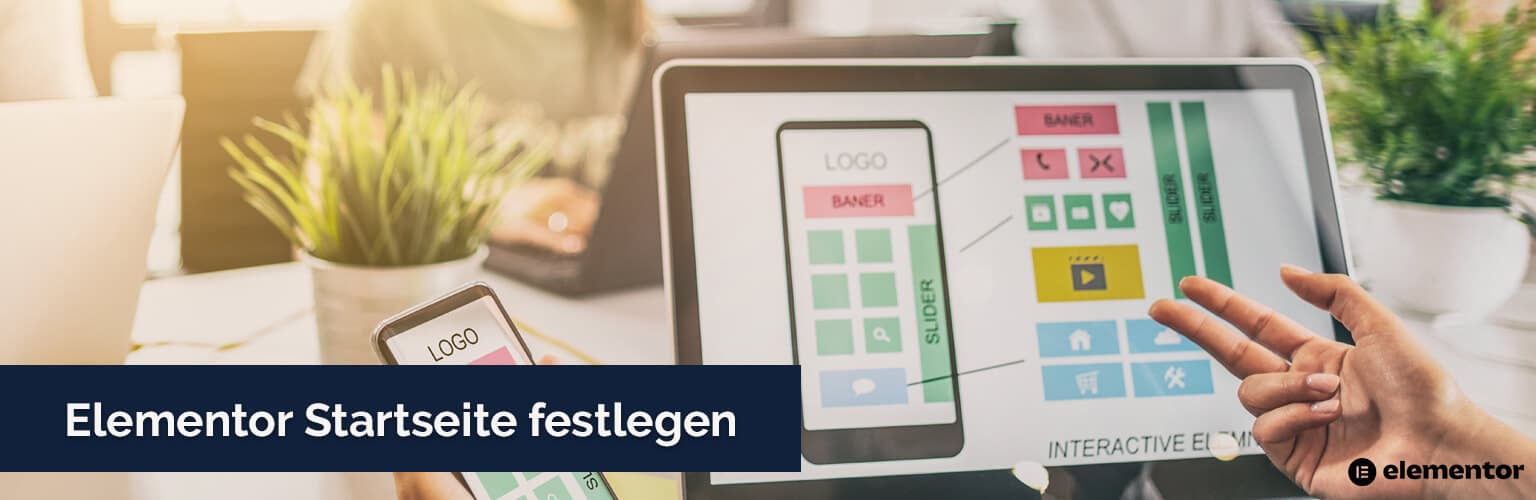 Elementor Startseite festlegen HEADER