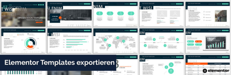 Elementor Templates exportieren