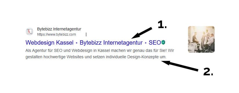 SEO - Darstellung in der Google Suche