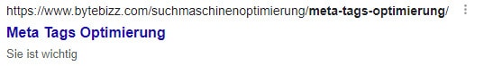 Schlechte Snippets für die Google Suche