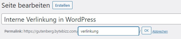 WordPress Permalink ändern im Classic Editor