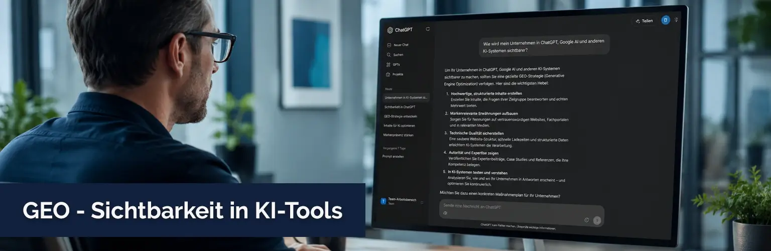 GEO - Sichtbarkeit in KI-Tools